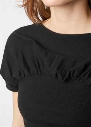 Anthea knit bluse Sort Neo Noir 